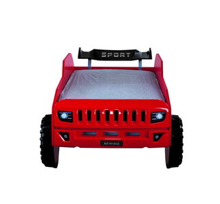 Autobett SUV Jeep für Kinder in rot