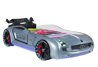 Roadster Autobett silbergrau