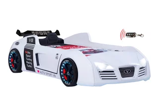 Autobett Turbo V8 Sport weiß
